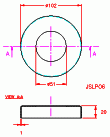 JSLP08 Cubre placa base de poste (para JSLP07)
